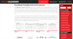 Desktop Screenshot of freshcalendars.com